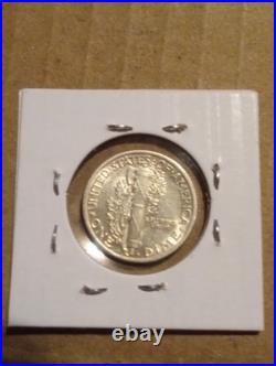 U. S. Antique Silver Dime Lot of 14. Barber, Mercury, Roosevelt 90% $1.40 FV