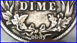 US Barber One Dime 1904