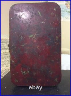Unsearched Old US Coins Hoard 1930s Antique 2.29LB Heavy Red Tin Box Estate Find