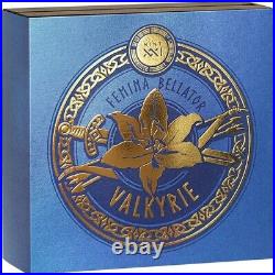 Valkyrie Femina Bellator 2 oz Antique finish Silver Coin Cameroon 2023