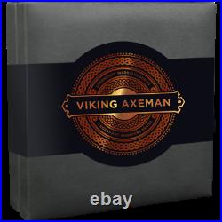 Viking Axeman Legendary Warriors 3 oz Antique finish Silver Coin Cameroon 2020