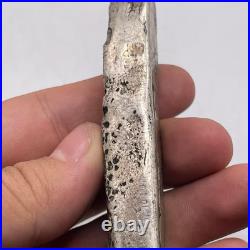 Vintage Chinese Silver Sycee Ingot Bar Coin 1950s Old Currency Collectible