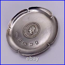 Vintage Coin Dish Sterling Silver Queen Elizabeth II Silver Jubilee England