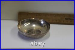 Vintage Middle Eastern Silver Coin made into. 900 Silver Dish 61.53 Grams