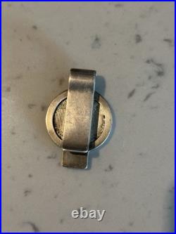 Vintage SWANK Sterling Silver Money Clip 1924 Peace Dollar 52.2g