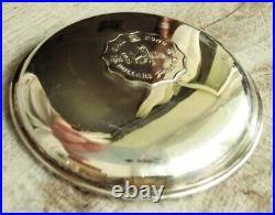 Vintage Silver 925 Queen Elizabeth The Second Coin Plate 2 Dollars 1975 Old 20th