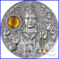 Vishnu Divine Faces of the Sun 3 oz Antique finish Silver Coin 5$ Niue 2023