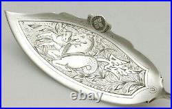 Whimsical Coin Silver FISH SET SEAHORSE FISH Attr. John Wendt