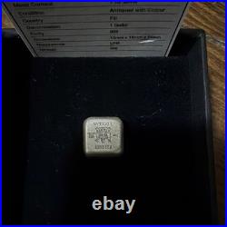 Year of the Rabbit Dice Coin 2023 Fiji $1 1 oz. 999 Silver Antiqued Colour