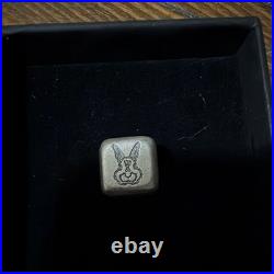 Year of the Rabbit Dice Coin 2023 Fiji $1 1 oz. 999 Silver Antiqued Colour
