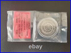 Zero Hour Mint Forsaken 999 fine silver coin antiqued rare mintage bullion 2014
