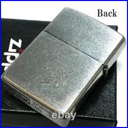 Zippo Coin Holder Gimmick Chrome Distressed Metal Antique Silver Lighter